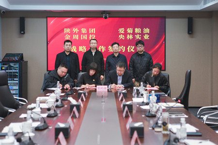 陜外集團(tuán)與周至縣政府、愛(ài)菊糧油、金周?chē)?guó)投、央林實(shí)業(yè)座談交流并簽署戰(zhàn)略合作協(xié)議